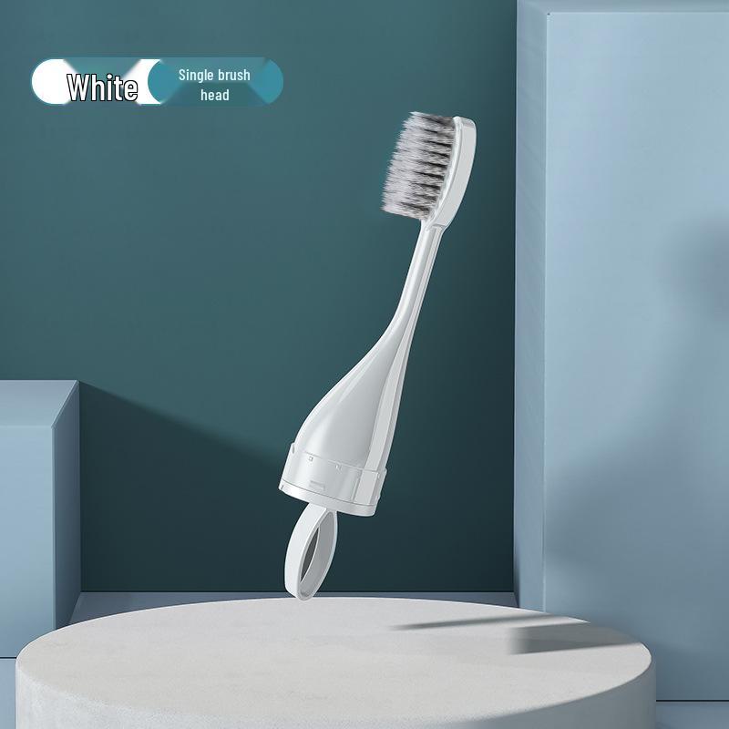 Portable All-in-One Travel Toothbrush & Toothpaste Set with Soft Bristles and Folding Design for Orthodontic Appliances