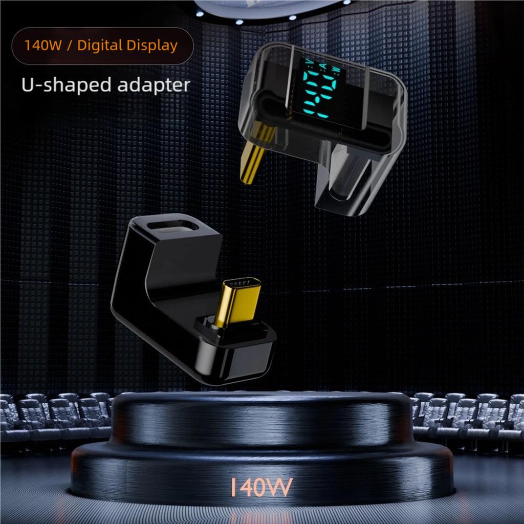 USB C To USB C Digital Display Adapter 100W Fast Charging Male To Female Extension Adapter 40Gbps Data Transfer