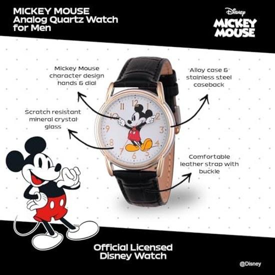 Disney Women S Mickey Mouse Quartz Metal Watch Color Black ( Model W002755 )