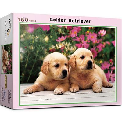Puzzle Life Golden Retriever Jigsaw Puzzle PL150-44, 150 Pieces, Mixed Colors Jigsaw Puzzle, Childrens Games, Educational Toys