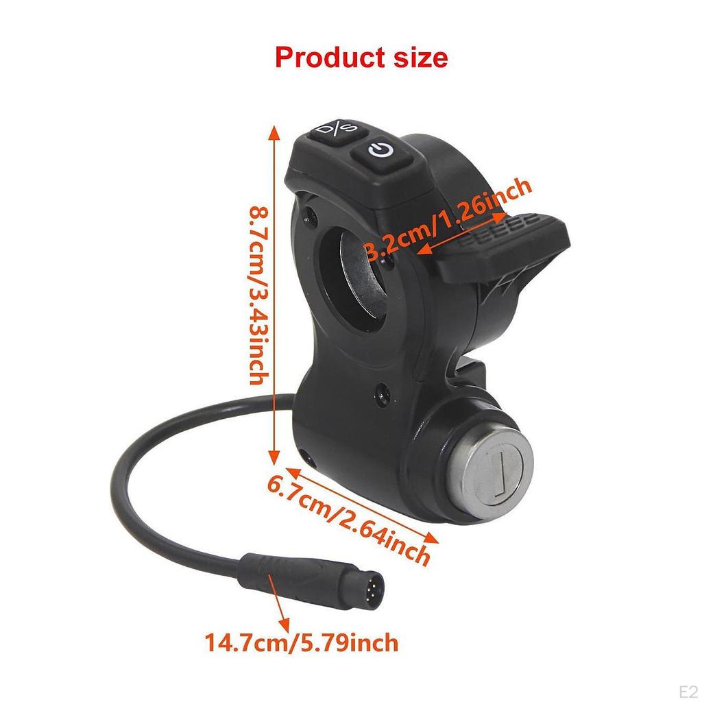 Przepustnica na kierownicę e-roweru Premium Moc roweru elektrycznego