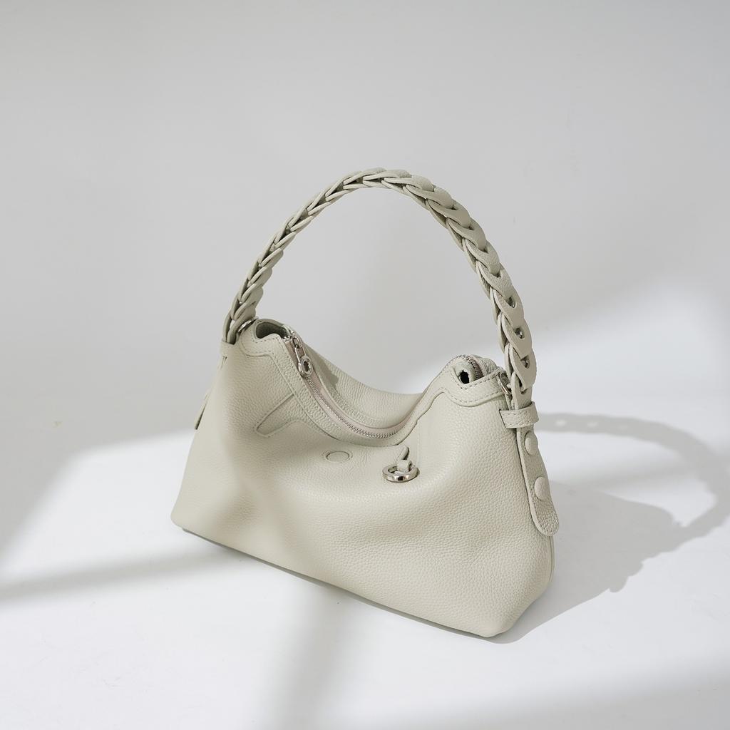 2025 New Niche Design Retro Premium Handbag Fashion Single Room Crossbody Versatile Pillow Bag Hand-woven