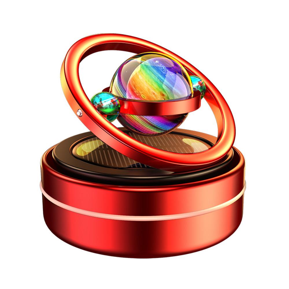 Solar-Powered Rotating Car Aromatherapy Ornament