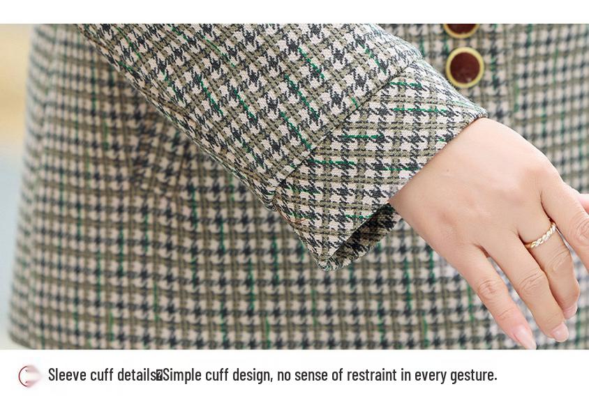 Women's 2026 Spring-Autumn Lapel Jacket for Middle-Aged & Elderly - Loose, Stylish Design