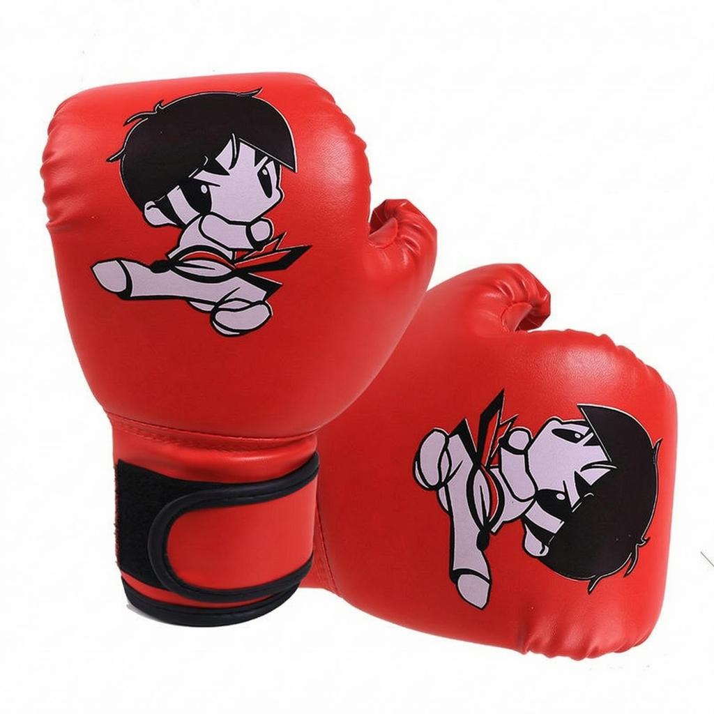 Kids Boxing Gloves PU Leather Training Colorful for Young Children