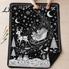 Customizable Souvenir for Birthdays Christmas DIY Coloring Blanket Adults And Kids, Color Your Own Blanket, 59" x 51" Soft Cozy Polyester Couch Cover