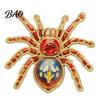 Fun Gifts for Halloween Gothic Spider Brooch Pin, Colorful Rhinestones Decor, Retro Animal Shape Fashion Alloy Decorative Lapel Pin Jackets