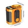 5000mAh Waist Clip Fan 3 Speeds Personal Body Fan Long Use Life Waist-mounted Fan  Cooling