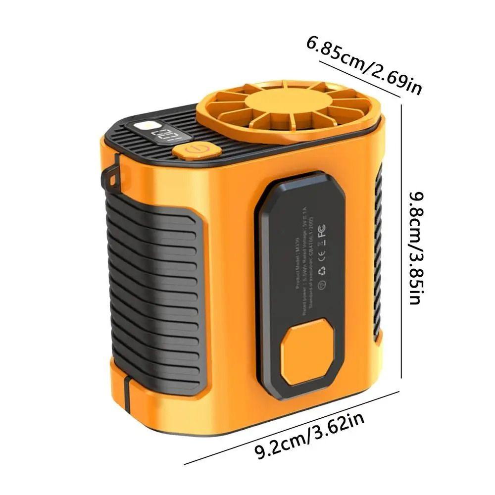 5000mAh Waist Clip Fan 3 Speeds Personal Body Fan Long Use Life Waist-mounted Fan  Cooling