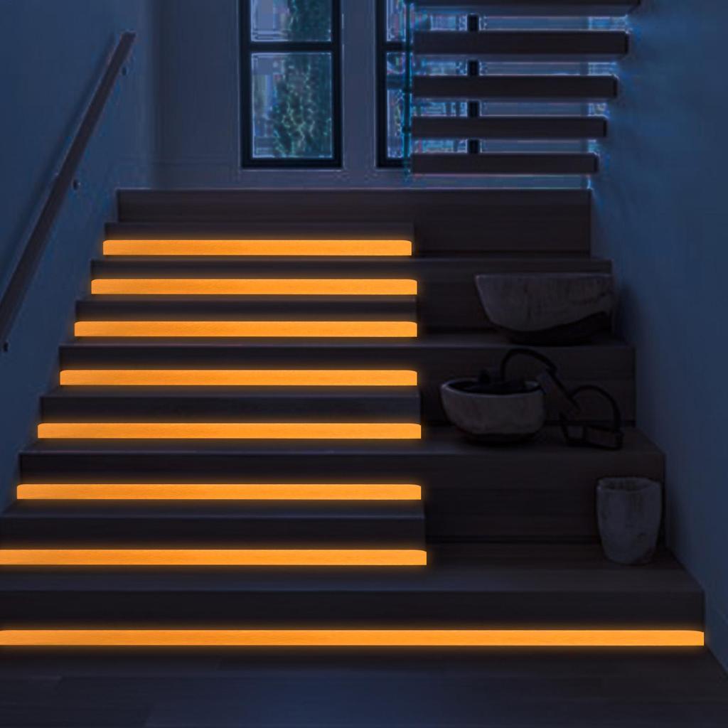 Glow In The Dark Tape Stairs Stickers Fluorescent Glow-in-the-Dark Safety Floor Steps Stairs Wall Stage Duct Tape For Low Light