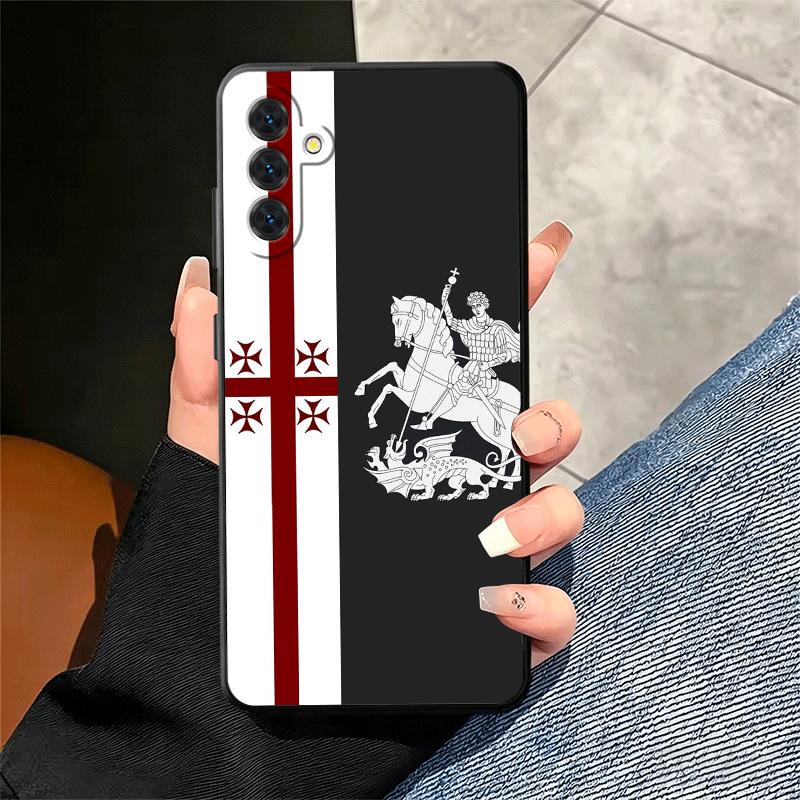Georgia Passport Flag Soft Phone Case for Samsung A17 A37 A57 A16 A26 A36 A56 A15 A25 A35 A55 A14 A24 A34 A54 A13 A23 A33 A53 A5