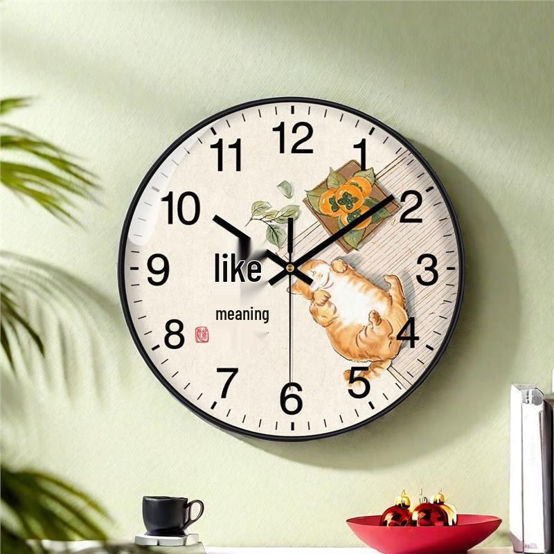 Chaiyuan 2025 Modern Silent Wall Clock for Living Room