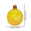 New Plastic Inflatable Christmas Ball - Holiday Decor Ball with Thickened Eco-Friendly PVC