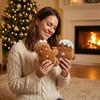 Gingerbread Man Christmas Plush Pillow - Cute Cartoon Sofa Cushion and Festive Decoration Gift
