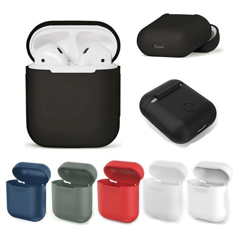 Silicone Shock Proof Protector Sleeve for Apple AirPods Case Cover Wireless Earphone Box Accessories LS