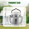 Camping Kettle Tea Coffee Pot Quick Heat Lightweight Teapot Water for Road Trip Picnic