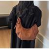 Suede Bag Women's Large-capacity New Autumn and Winter Matte Retro Shoulder Messenger Bag Dumpling Bag
