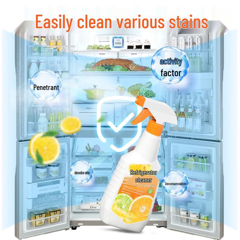 Orange Scent Refrigerator Cleaner & Deodorizer: Mold & Oil Stain Remover