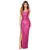 Halter Split Dress Sequins Temperament High Fashion Women