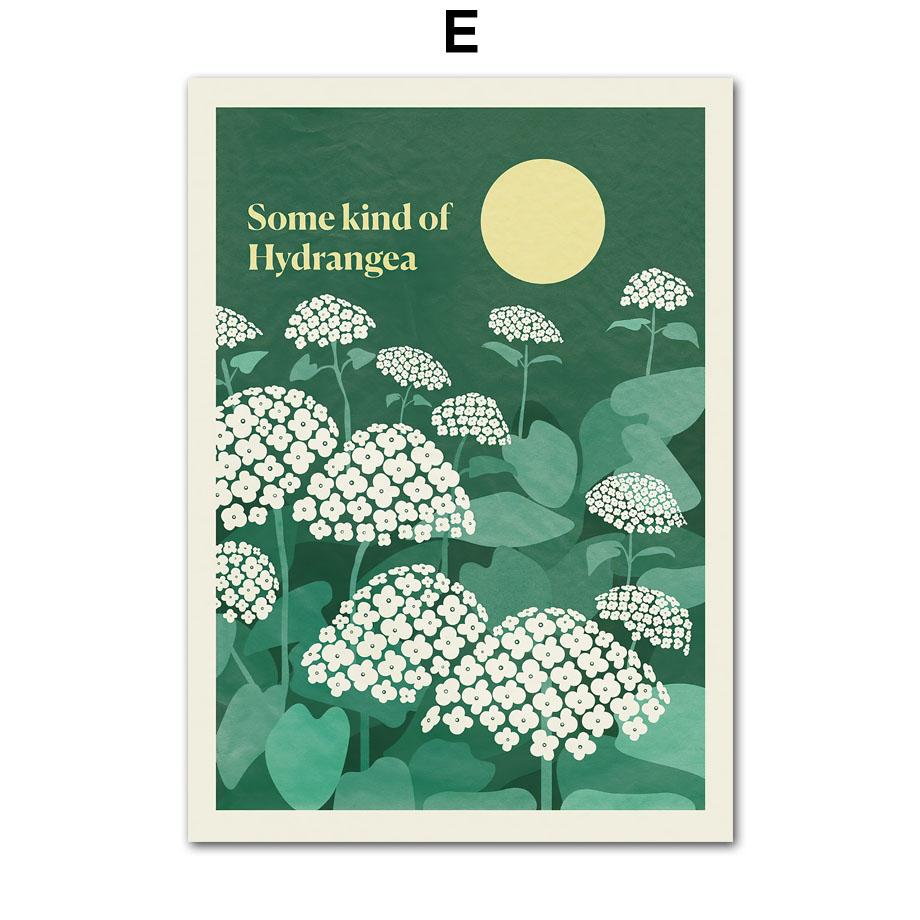 Retro Flower Market Abstract Peony Pansy Anemone Wall Art Canvas Painting Nordic Posters Prints Pictures For Linving Room Decor