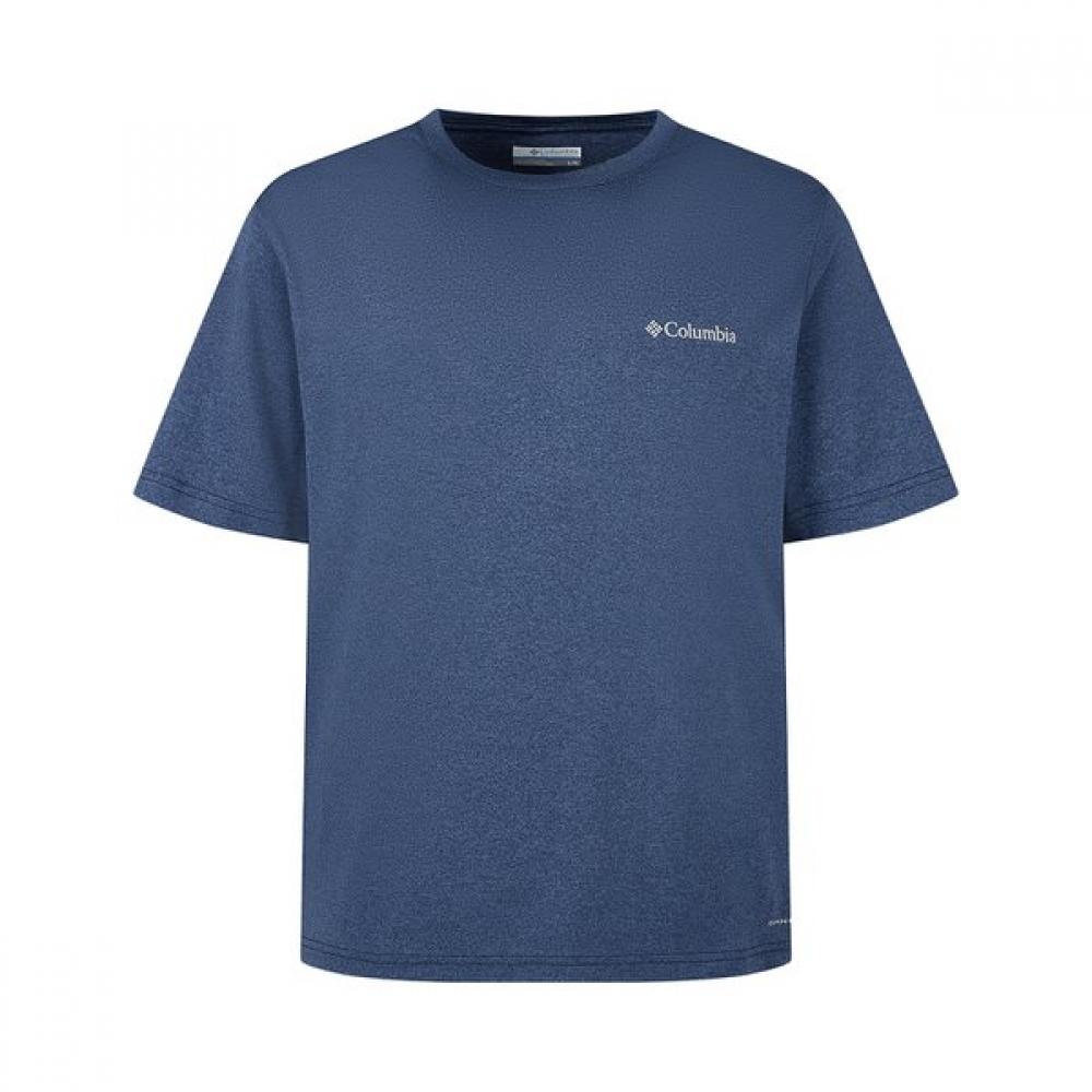 Columbia Men S ShorT Sleeve T ShirT C72 Ae5093 parSonS poinT  Logo