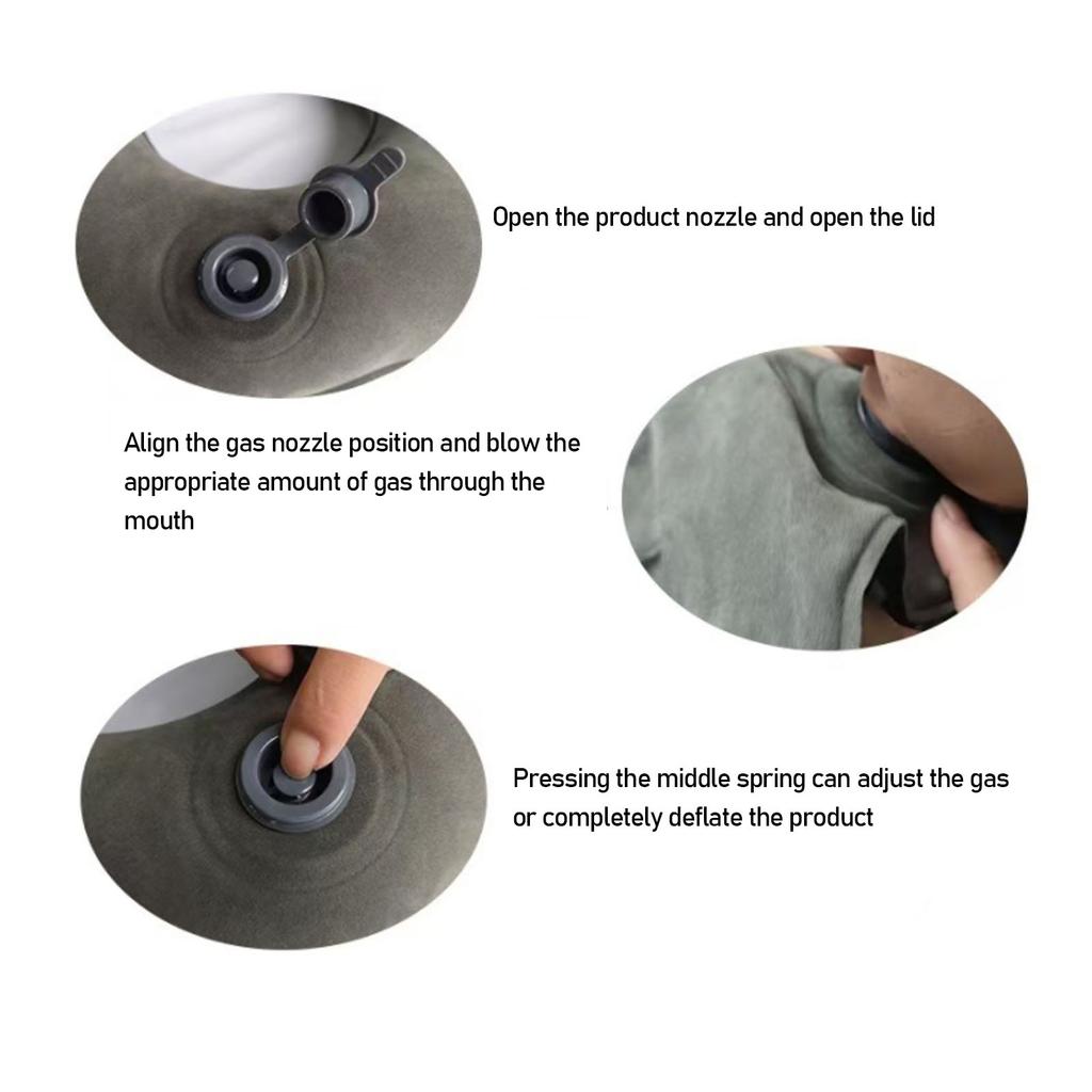 Aufblasbares Sitzkissen PVC Plüsch Tragbares Stuhlkissen für Rollstühle Betten Sofas