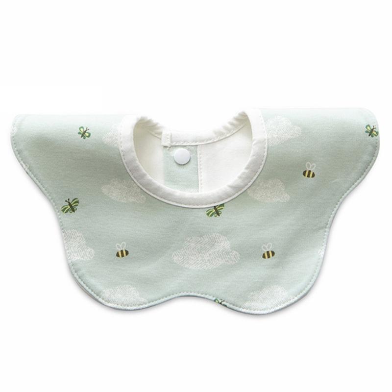 Toddler 360 Degree Rotation Drool Bibs Scarf Baby Infants Feeding Bib Soft Pure Cotton Bandana Waterproof Saliva Towel