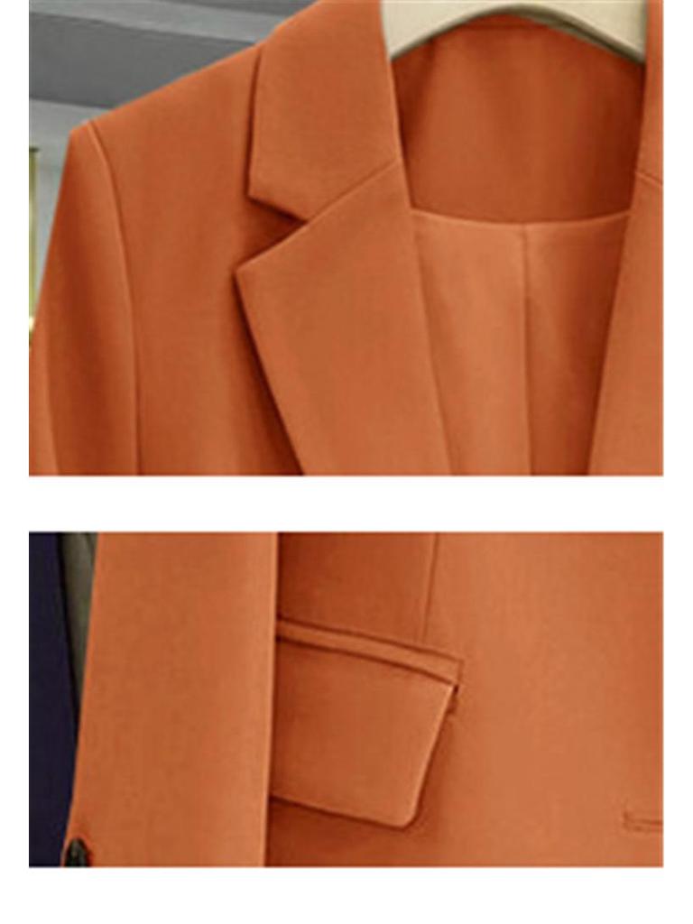 Women's Black Blazer: Autumn 2025 Casual Loose Fit, Korean Style, Elegant Commuter Suit Jacket