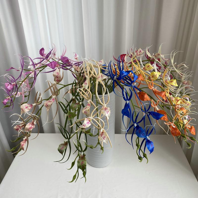 Lange Orchideen-Seidenblume Hochzeitsdekoration Kunstpflanze für Heim- und Hoteldekoration