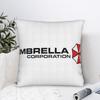 Pillow Cover Residents Evils Umbrella Corporations Logo Retro Trendy Pillow Case For Sofa Home Decoration Pillowcases