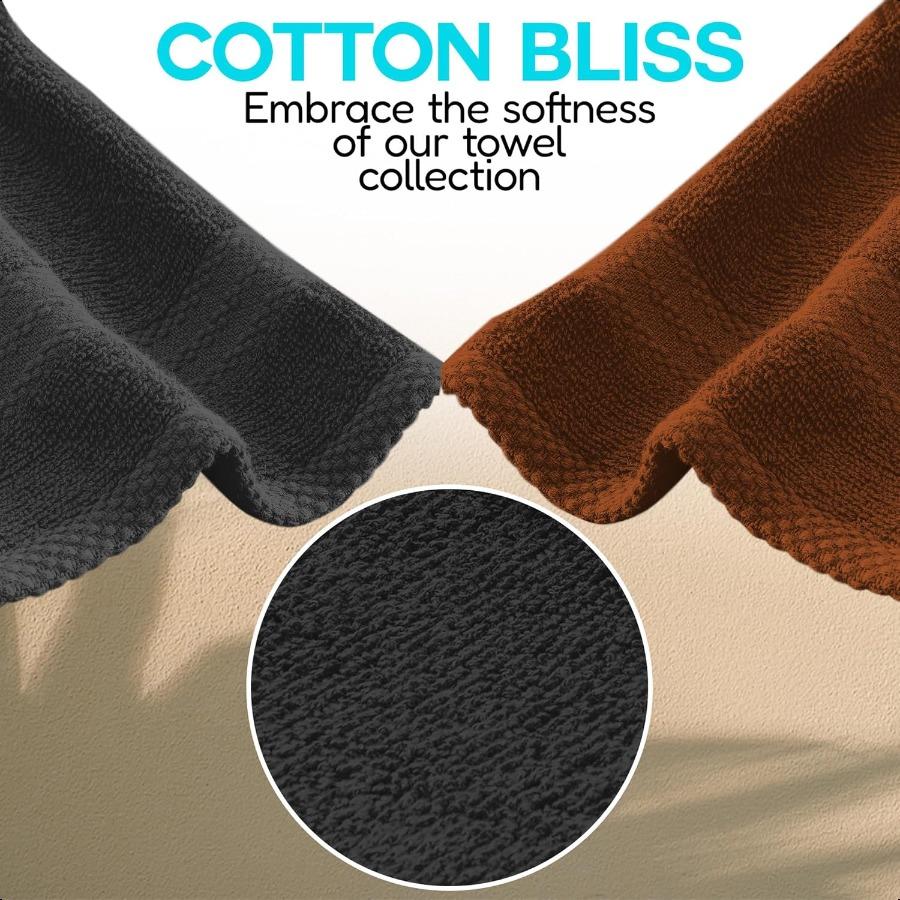 100 Cotton Hand Towel Set Soft Absorbent Towels for Bathroom Kitchen Gym Use Durable Reusable hine Washable Towels MultiColor 1