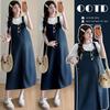 Korean Style Maternity Denim Overalls - Casual Summer Fashion Set