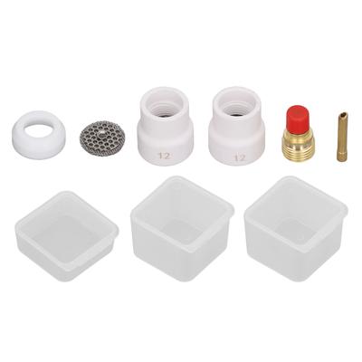 6PCS Welding Torch Adapter Kit Copper PTFE Standard Size TIG Welding Torch Adapter Kit for Replacement