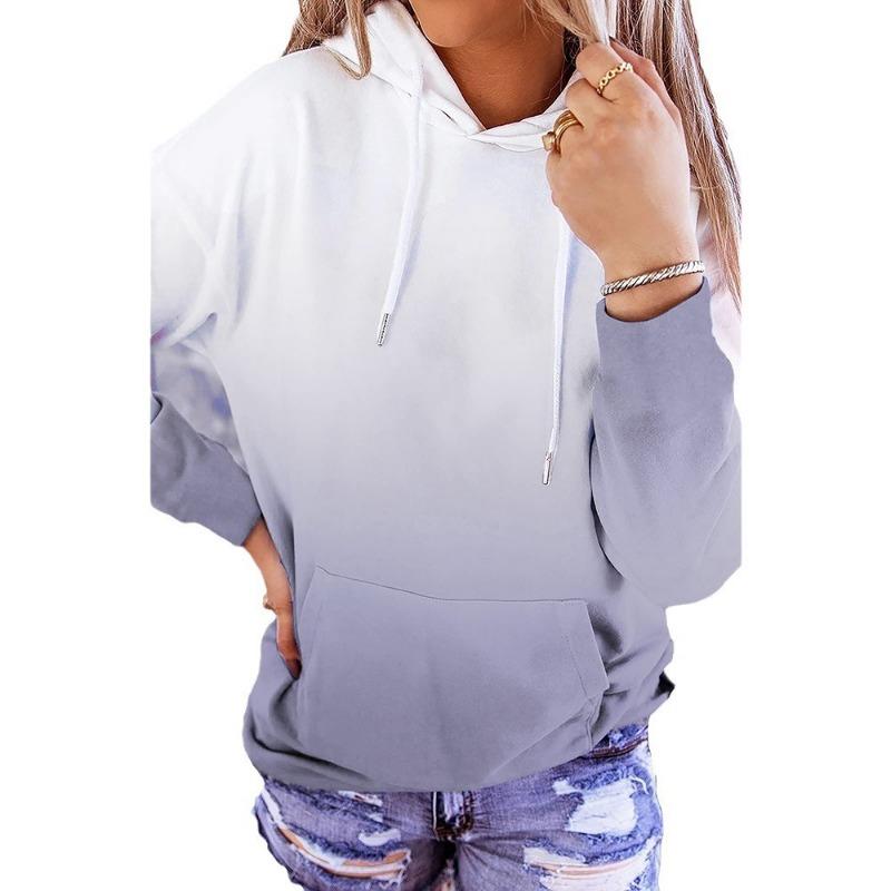 

Градиентная смешивание 3D цифровая печать толстовка женская с капюшоном на Хэллоуин Толстовки и свитшоты (Женский) 6XL