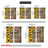 2pcs 2D Flat Printing Window Treatment Curtains Learn From Yesterday Sunflowers Polyester Fabric Without Electricity Holiday
