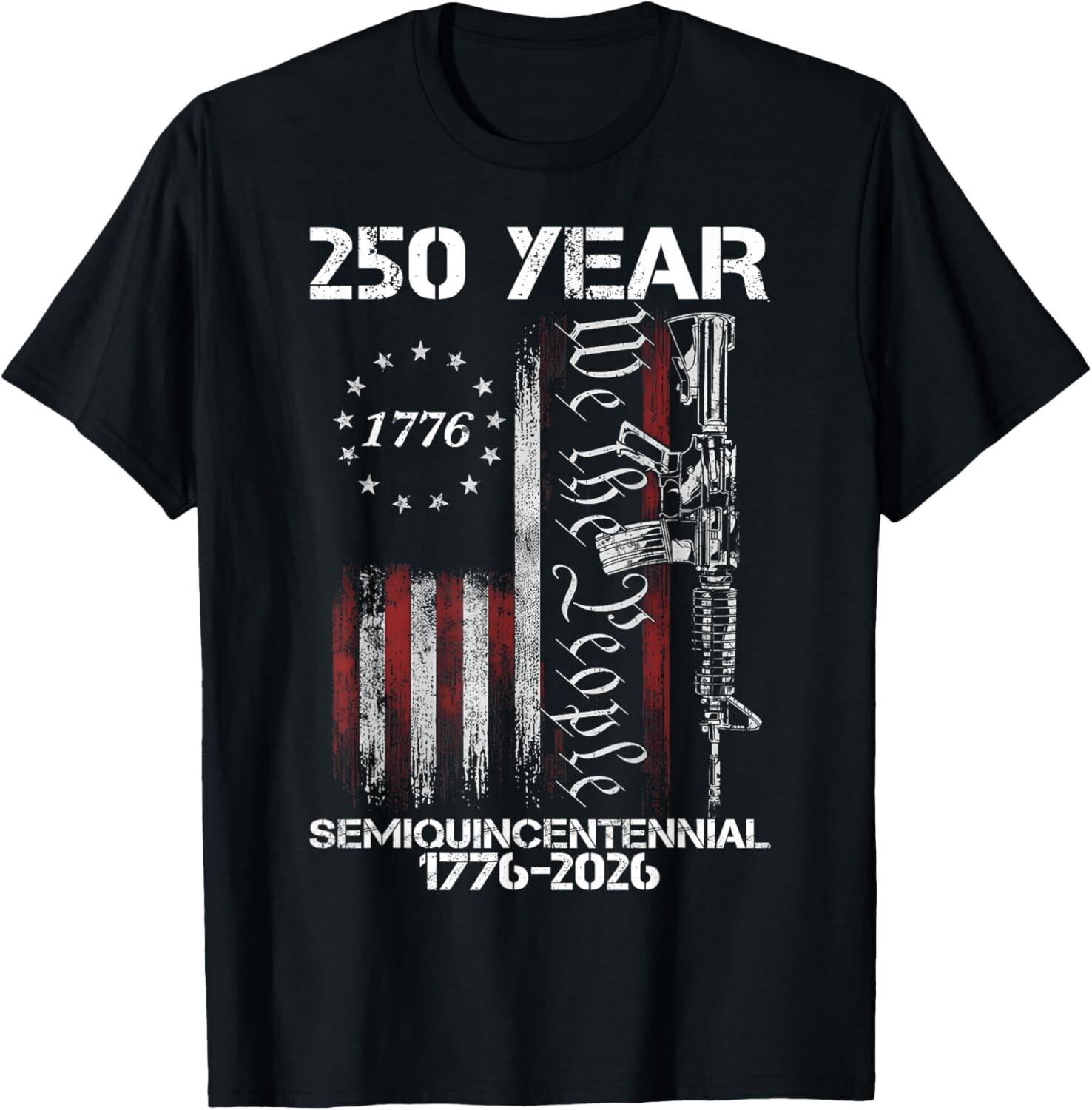 USA Semiquincentennial 250th Anniversary America Celebration Unisex T-Shirt S