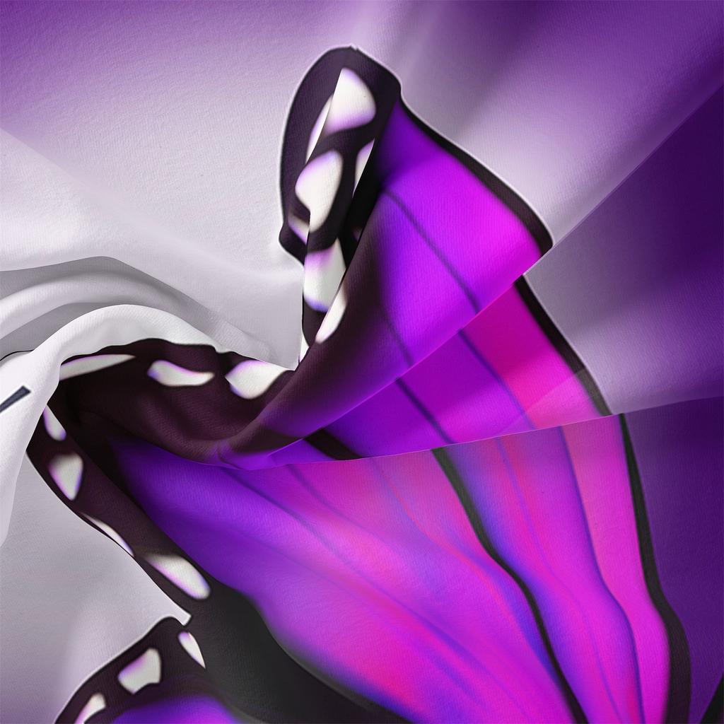 3pcs Fashion Classic Popular Purple Butterfly Flower Digital Print Duvet Cover Bedding Set Soft Comfortable Bedroom Guest Room