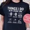 Funny Things I Do In My Spare Time Darts and Kids Tshirt, Beer Lover Gift, Game Night T-and Kids Tshirt, Dartboard Player Tee
