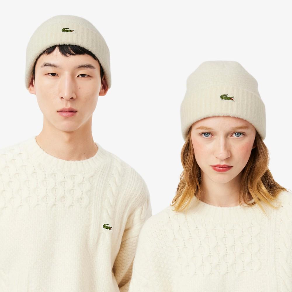 Lacoste Men's Iconic Knit Wool Beanie RB8203-55NXFJ