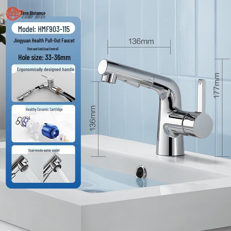 LINGJULI Multifunctional Pull-Out Basin Faucet