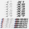 Mqcyf7 für M35i M40i M40d M50i M50d M60i X5M50d X1 X2 X3 X4 X6 X7 Auto Kofferraum Emblem Logo Aufkleber 2,6cm M Serie Bond Nummern ABS Emblem