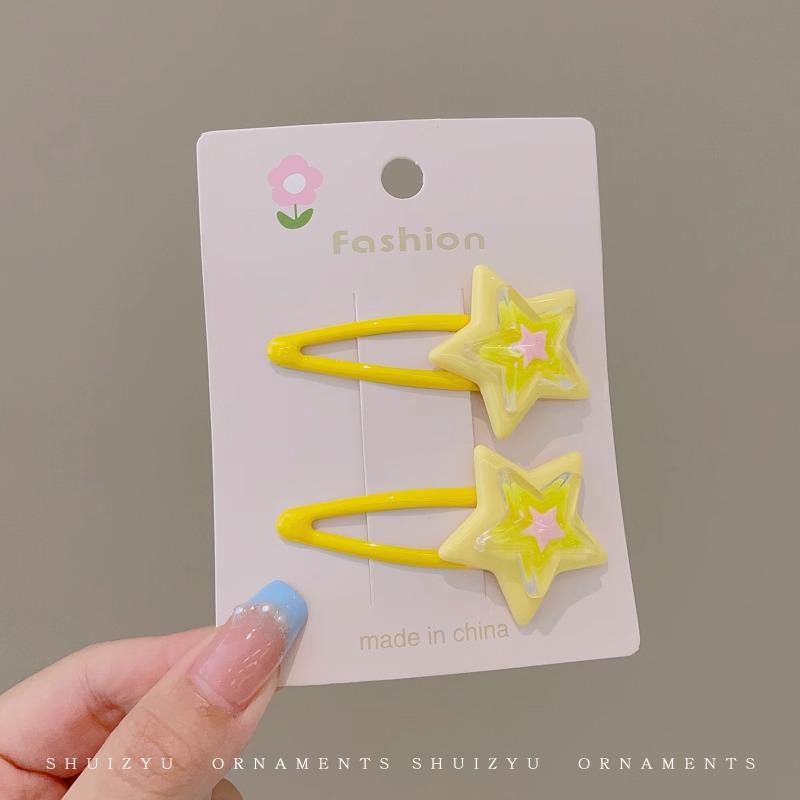 Pink Dopamine Hair Clip: Y2K Seamless Round Hairpin - Cute Small Side Clip for Women’s Bangs