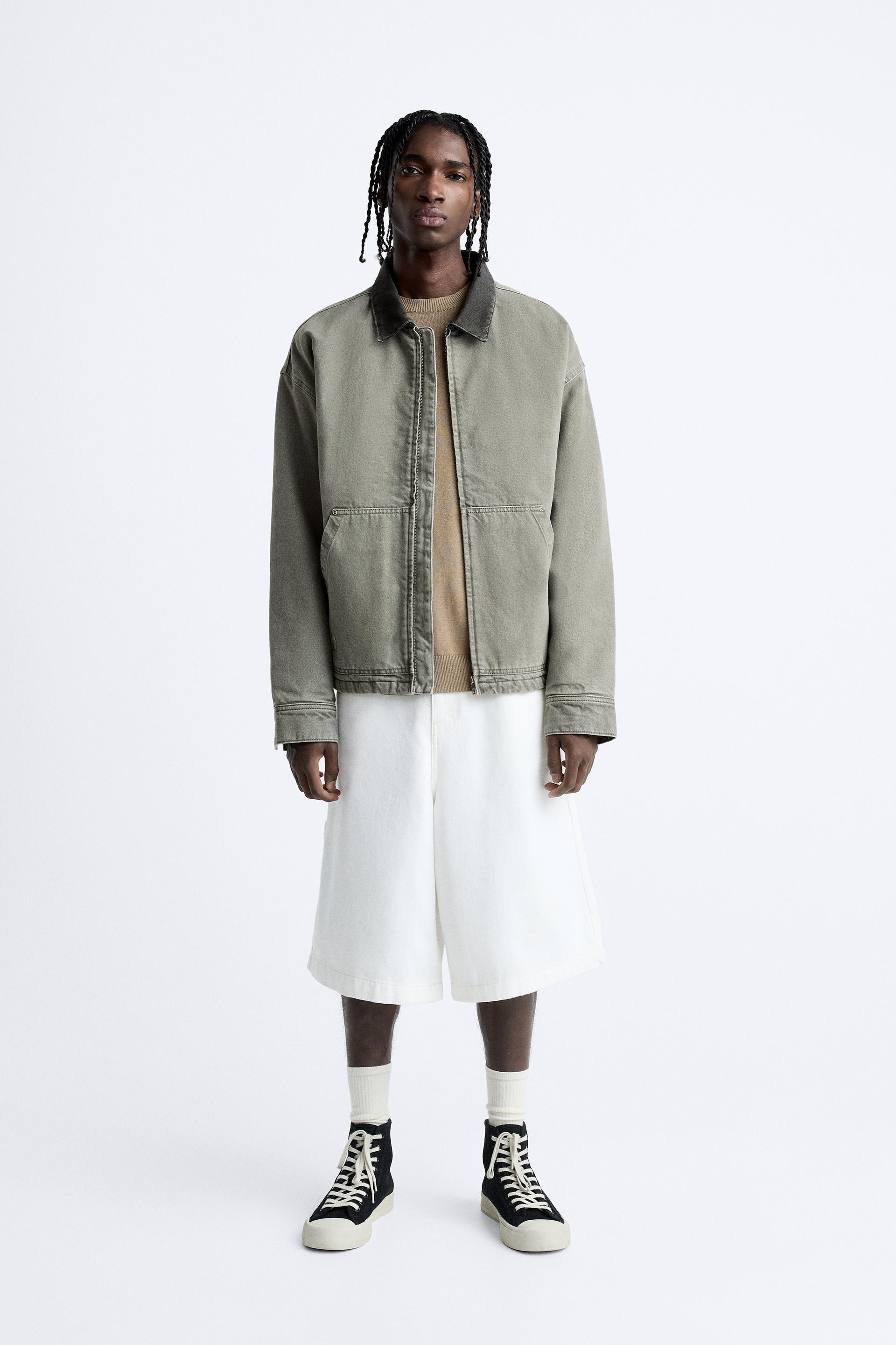 

КУРТКА С КОНТРАСТНЫМ ВОРОТНИКОМ