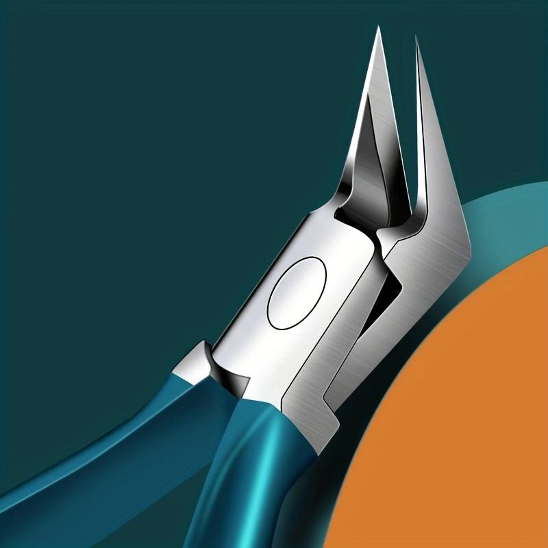 Professional Nail Clipper Cuticle Nipper for Ingrown Toenails 1pcs синий