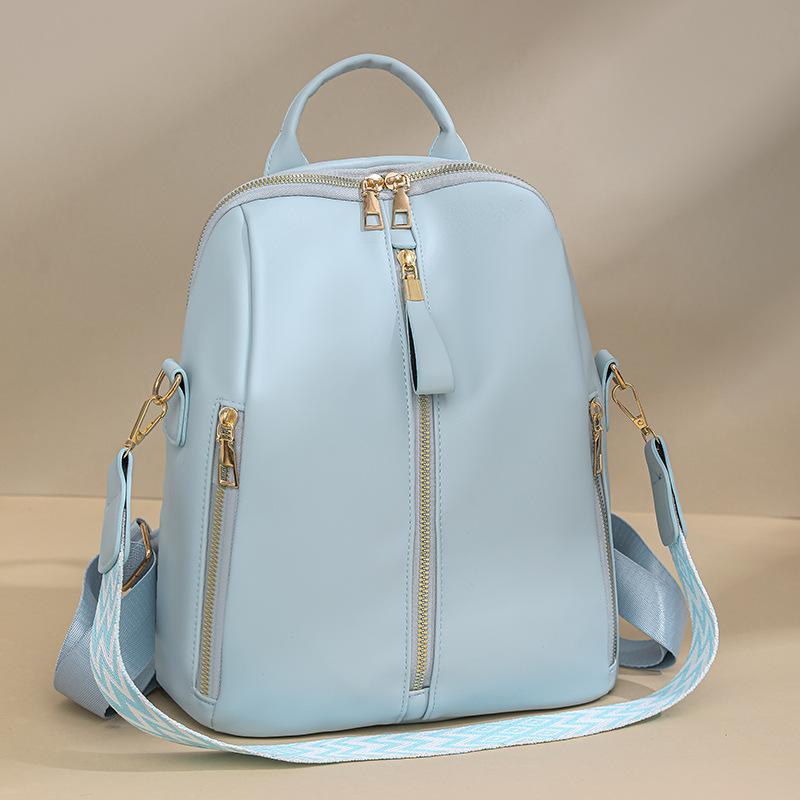 Fashion Women's Backpack Lightweight Large Capacity Student School Bag PU Travel Backpack