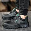 Construction Man Work Safety Boots Anti-stab Anti-smash Steel Toe Men Safety Shoes Rubber Work Shoes Male Ankle Boots Protective