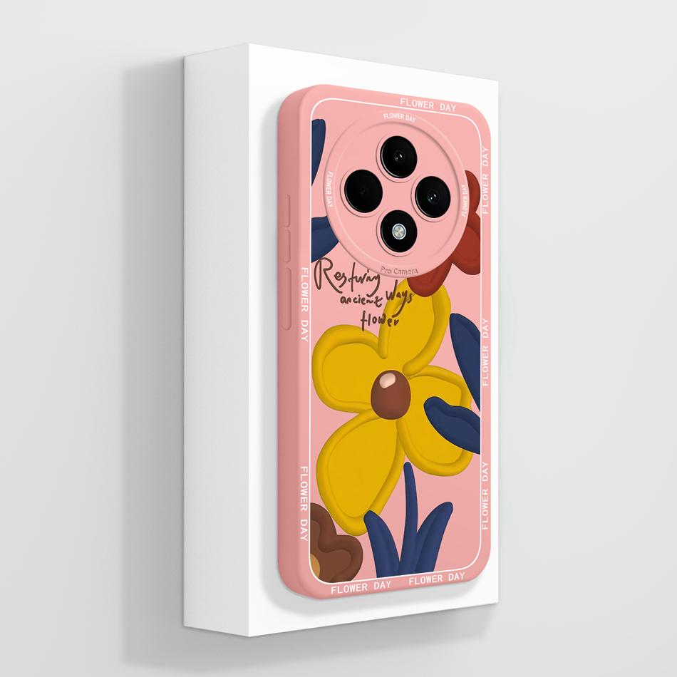 For Oppo Reno 12F Case Artistic Style Full Coverage Anti Drop Funda For Oppo Reno12 F 4G 5G Soft Liquid Phone Back Covers Coque