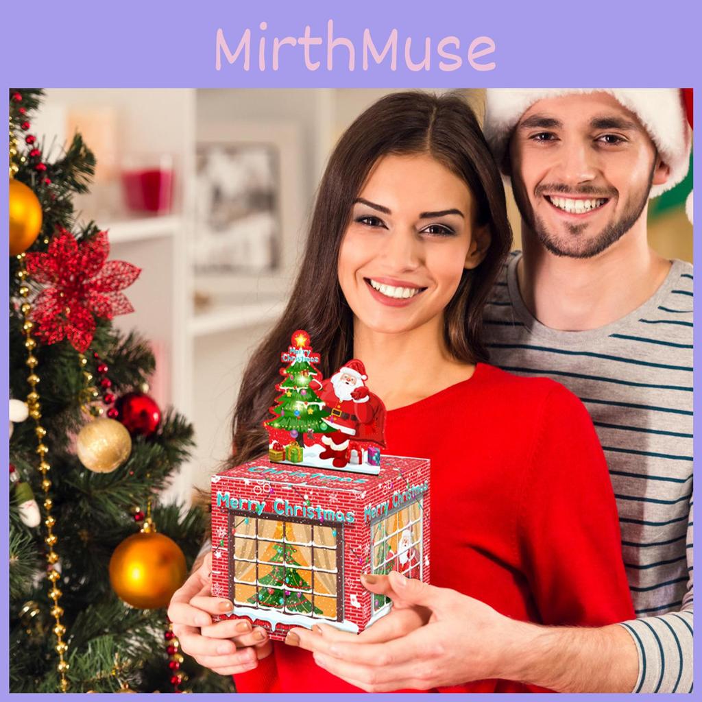 Themed Christmas Santa House Pattern Money Box Gift Box For Festive Gifting