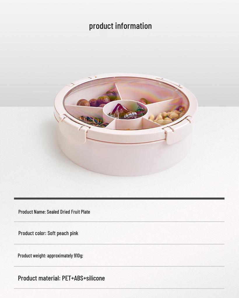 Buckleable High-Value Fruit Plate & Sunflower Seed Storage Box - 2025 New Macaron Candy Box for Living Room Coffee Table or Wedding Gift