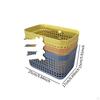 Supermarket Shopping Baskets with Handles Utility Creative Organizer Bin Store Basket Storage Box